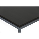 Stół do jadalni TRIVIA, ciemnoszara konstrukcja, 1200 x 800 mm, wenge