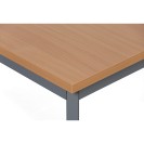 Stół do jadalni TRIVIA, ciemnoszara konstrukcja, 1600 x 800 mm, buk