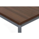 Stół do jadalni TRIVIA, ciemnoszara konstrukcja, 1600 x 800 mm, orzech