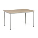 Stół do jadalni TRIVIA, jasnoszara konstrukcja, 1200  x  800 mm, brzoza