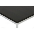 Stół do jadalni TRIVIA, jasnoszara konstrukcja, 800 x 800 mm, wenge