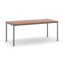 Stôl jedálenský, 1800 x 800 mm doska čerešňa, podnož tm. sivá