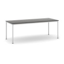 Stôl jedálenský, 2000 x 800 mm doska wenge, podnož sv. sivá