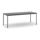 Stôl jedálenský, 2000 x 800 mm doska wenge, podnož tm. sivá