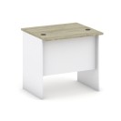 Stôl písací MIRELLI A+, rovný, dĺžka 800 mm, biela/dub sonoma