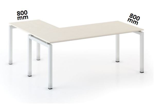 Stôl PRIMO SQUARE 1800 x 1800 mm, breza