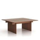 Stůl double SOLID, 1800 x 1650 x 743 mm, ořech