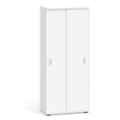 Szafa biurowa z przesuwnymi drzwiami PRIMO, 1781 x 800 x 420 mm, biały