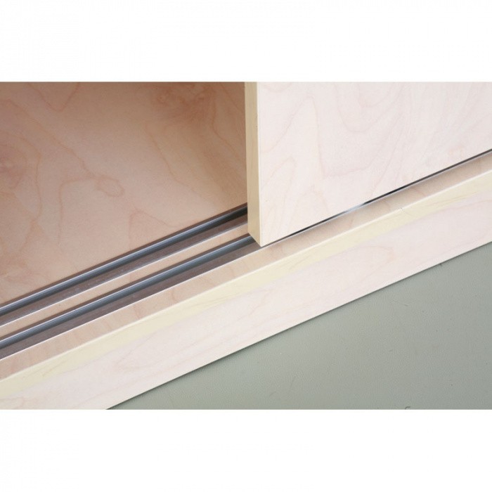 Szafka biurowa, drzwi przesuwne MIRELLI A+, 800 x 400 x 800 mm, biała/dąb sonoma