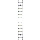 Teleskopický hliníkový rebrík, štafle, 3,8 m, 6+6 priečok