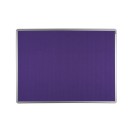 Textil-Pinnwand ekoTAB mit Alurahmen, 900 x 600 mm, violett