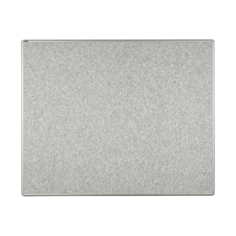 Textilná nástenka ekoTAB v hliníkovom ráme, 1500 x 1200 mm, sivá