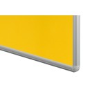 Textilná nástenka ekoTAB v hliníkovom ráme, 1500 x 1200 mm, žltá