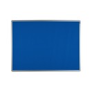 Textilná nástenka ekoTAB v hliníkovom ráme, 900 x 600 mm, modrá