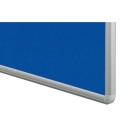 Textilní nástěnka ekoTAB v hliníkovém rámu, 1200 x 900 mm, modrá