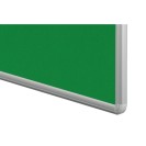 Textilní nástěnka ekoTAB v hliníkovém rámu, 1500 x 1200 mm, zelená