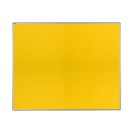 Textilní nástěnka ekoTAB v hliníkovém rámu, 1500 x 1200 mm, žlutá
