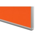 Textilní nástěnka ekoTAB v hliníkovém rámu, 900 x 600 mm, oranžová