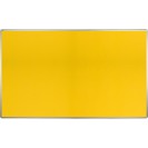 Textiltafel ekoTAB mit Alurahmen, 2000 x 1200 mm, gelb