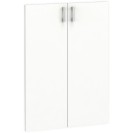 Tür für Regale PRIMO KOMBI, Höhe 1102 mm, für 2 Böden, weiß