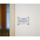 Tür-Namensschild, clip, für das Format 210 x 297 mm(A4), 5 Stk.