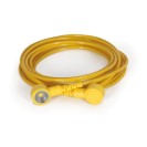Uzemňovací kábel pre antistatické podlahové rohože a ESD podložky na pracovný stôl, žltá