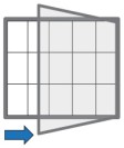 Venkovní vitrína magnetická, jednokřídlá, 1150 x 1000 mm