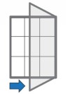 Venkovní vitrína magnetická, jednokřídlá, 750 x 1000 mm