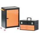 Výhodná sada: Dílenská montážní skříňka + kovový kufr na nářadí