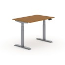 Výškovo nastaviteľný stôl PRIMO ADAPT, elektrický, 1200 x 800 x 625-1275 mm, čerešňa, sivá podnož