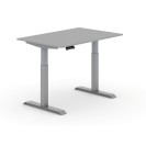 Výškovo nastaviteľný stôl PRIMO ADAPT, elektrický, 1200 x 800 x 735-1235 mm, sivá, sivá podnož
