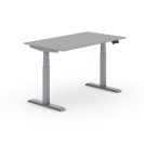 Výškovo nastaviteľný stôl PRIMO ADAPT, elektrický, 1400 x 800 x 625-1275 mm, sivá, sivá podnož