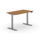 Výškovo nastaviteľný stôl PRIMO ADAPT, elektrický, 1400 x 800 x 735-1235 mm, čerešňa, sivá podnož