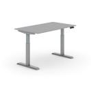 Výškovo nastaviteľný stôl PRIMO ADAPT, elektrický, 1400 x 800 x 735-1235 mm, sivá, sivá podnož