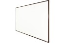 Whiteboard, Magnettafel, mit Keramikoberfläche boardOK, 2000 x 1200 mm, brauner Rahmen