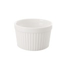 Zapekacia miska, pr. 9 cm, v. 5,5 cm, porcelán, biela, 12 ks
