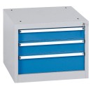 Závěsný dílenský box na nářadí k pracovním stolům do dílny WL/BL, 3 zásuvky, 565 x 580 x 450 mm