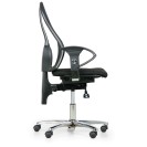 Zdravotná balančná kancelárska stolička EXETER NET, čierna