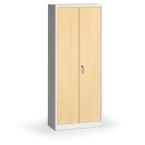 Zvárané skrine s lamino dverami, 1950 x 800 x 400 mm, RAL 7035/breza