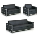 Zweisitzer-Sofa SENATOR, 2 Sitzplätze, schwarz