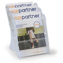 Tisch-Plastikhalter für Prospekte, 3x A4, weiß