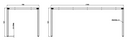 Tischgestell, 1800 x 800 x 717 mm, grau