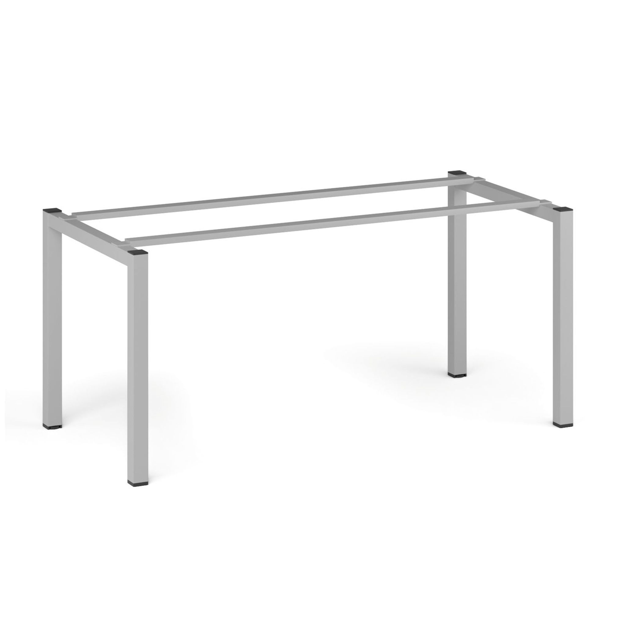 Tischgestell SQUARE, 1600 x 800 x 725 mm, grau-silber