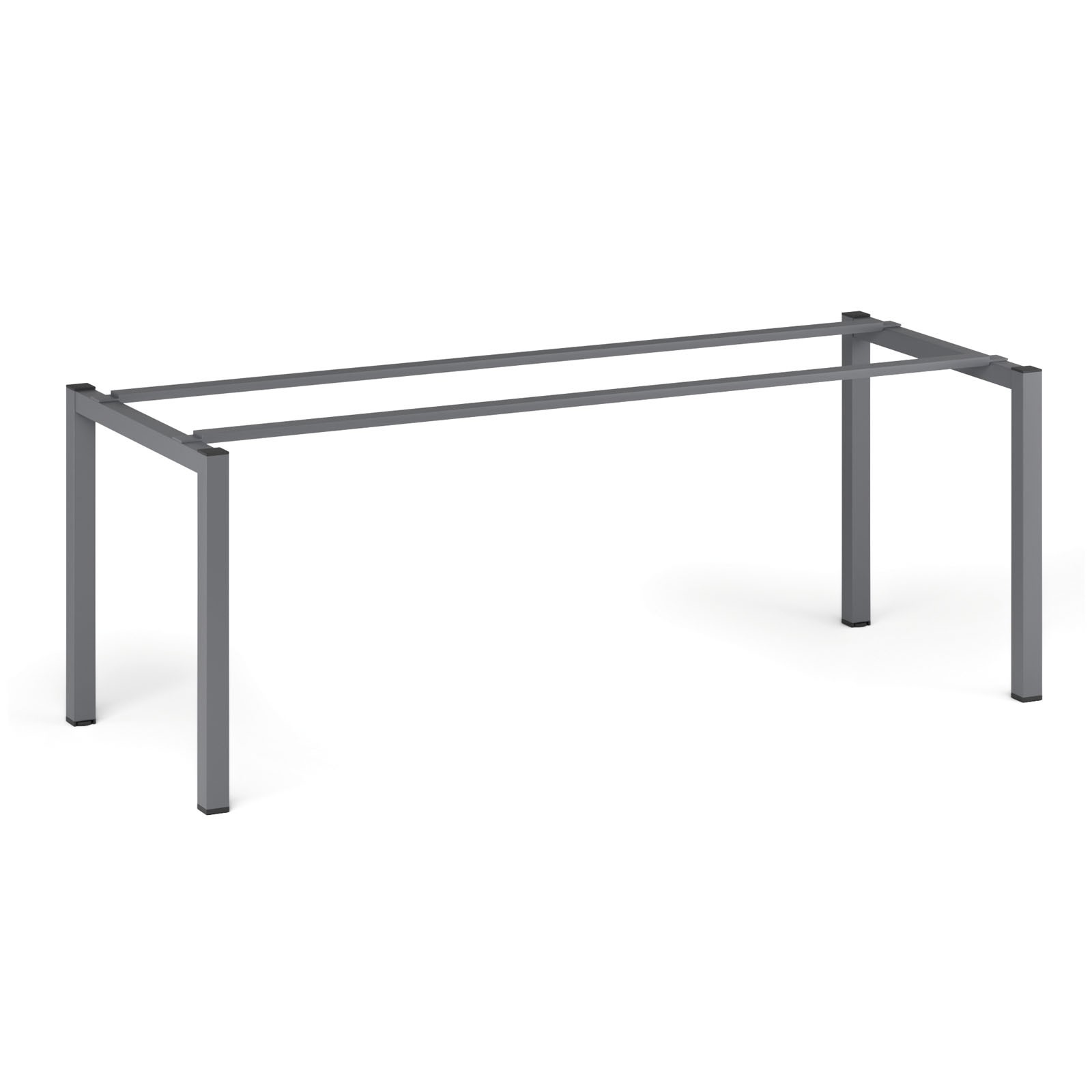 B2B Partner Tischgestell SQUARE, 2000 x 800 x 725 mm, schwarz