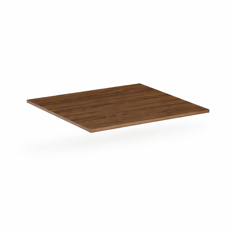 B2B Partner Tischplatte 800 x 800 x 18 mm, Nussbaum