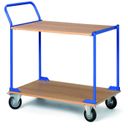 Tischwagen, 2 Holzspan-Etagen, Tragfähigkeit 100 kg