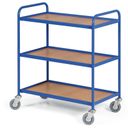 Tischwagen mit 3 Etagen 750 x 420 mm, blau