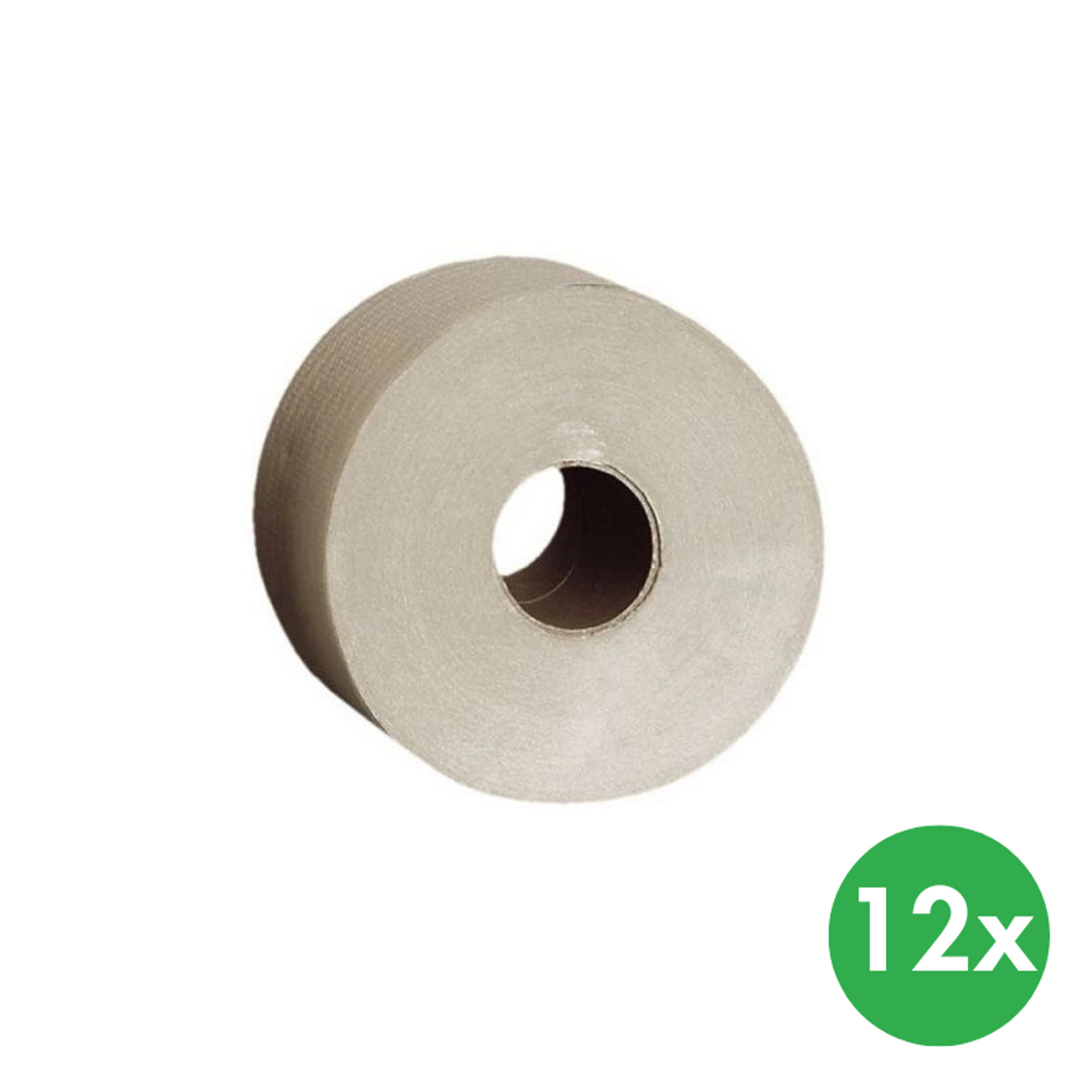Toilettenpapier, einlagig, natur, Rolle 180 m, 12 Stk