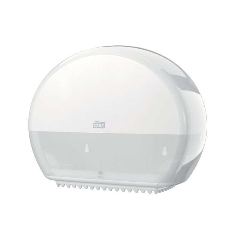 Tork Toilettenpapierspender - T2 Mini Jumbo Rolle, , weiß / grau | B2B Tork Toilettenpapierspender - T2 Mini Jumbo Rolle, , weiß / grau | B2B