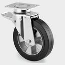 Transportné koleso TENTE s gumovým behúňom otočné s brzdou 160 mm